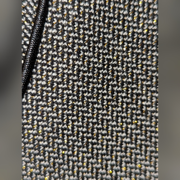 Mario Serrano bolero style work blazer, size 8, herringbone and gold - Picture 3 of 5